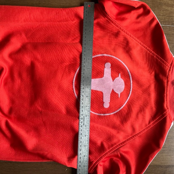 Iconic East. Berlin Track Jacket Ampelmann Orange with White Stripes - Picture 7 of 13